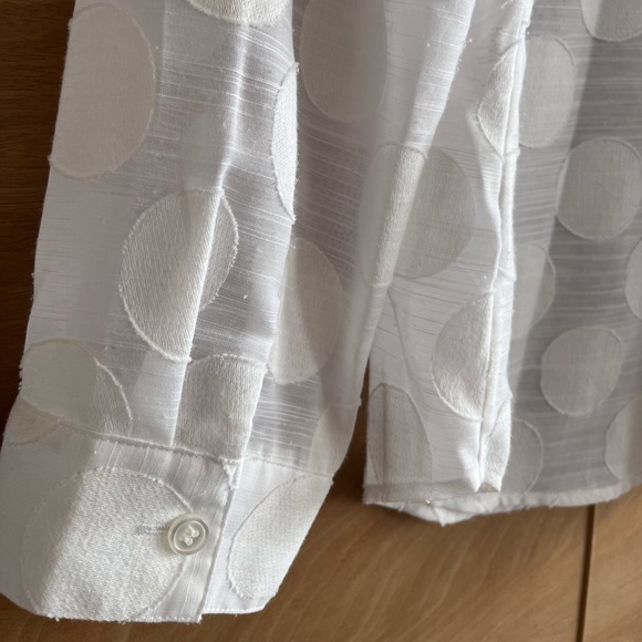 Chicos white long sleeve button down shirt - Picture 5 of 11